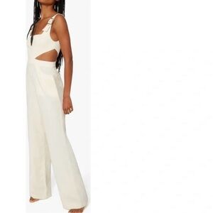 WeWoreWhat Ivory Cutout Jumpsuit